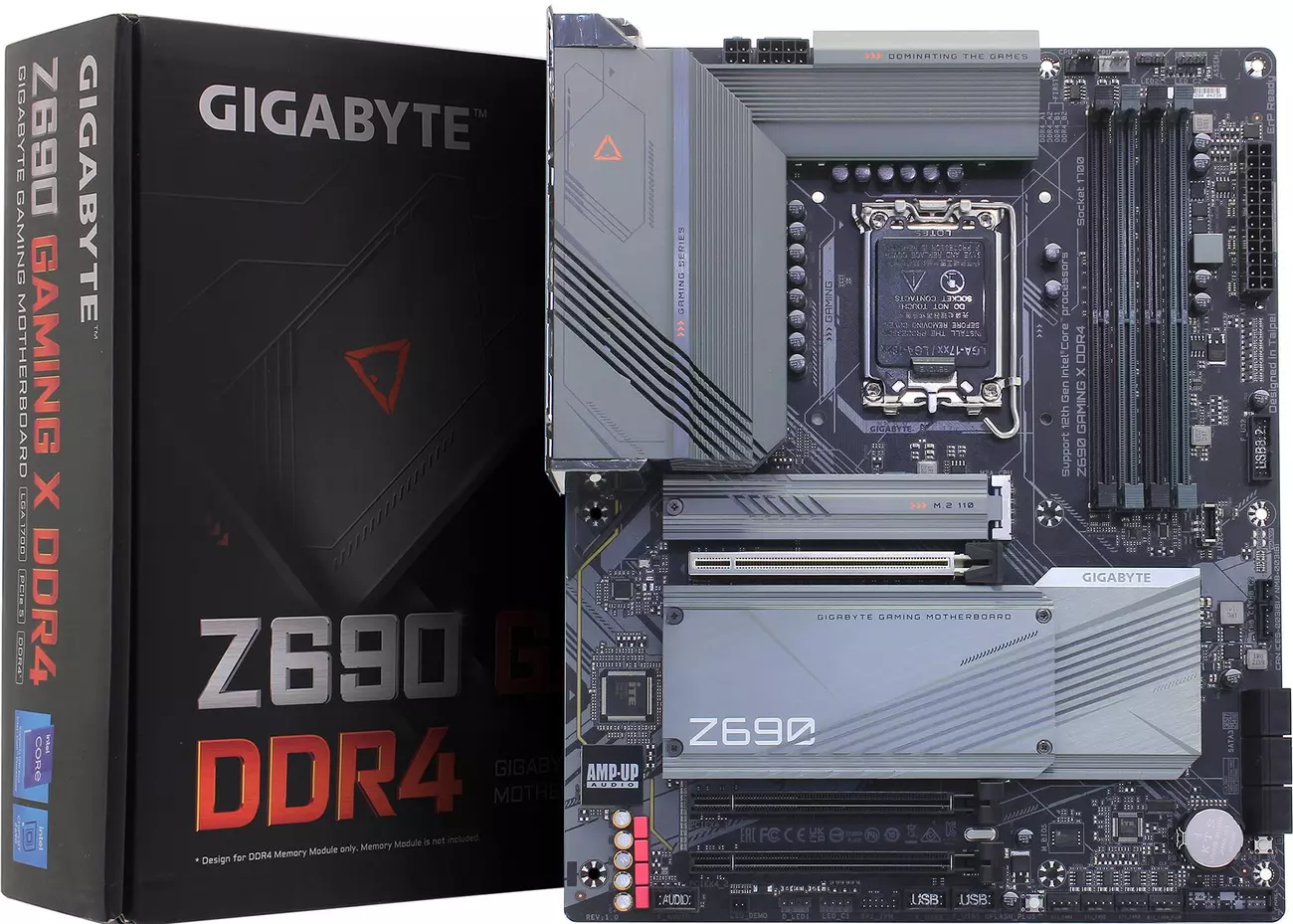 Материнская плата Z690 GAMING X DDR4, Socket 1700, Intel®Z690, 4xDDR4-3200,  HDMI+DP, 3xPCI-Ex16, 6xSATA3(RAID 0/1/5/10), 4xM.2, 8Ch Audio, 2,5GbLan,  (4+4)xUSB2.0, (5+2)xUSB3.2, (1+1)xUSB3.2 Type-C™, ATX, RTL (8) (827632)  Gigabyte | НИКС Екатеринбург