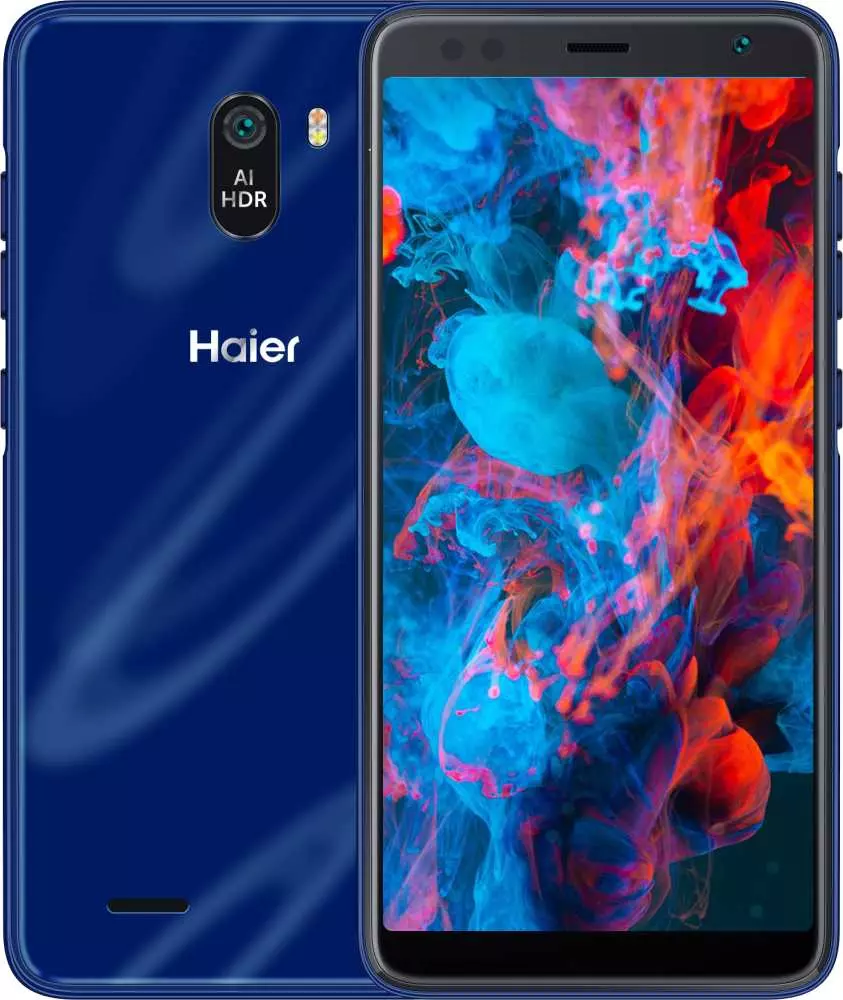 Смартфон Haier S5 Silk 16Gb 2Gb синий моноблок 3G 4G 2Sim 5.5