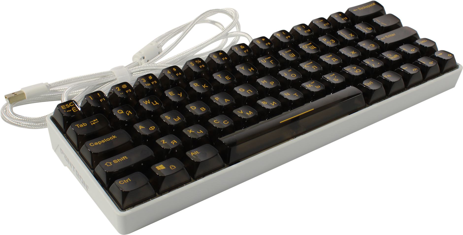 Клавиатура игровая Panteon T1 PRO CK CS White-Black <USB> 64КЛ,подсветка  клавиш | НИКС Екатеринбург