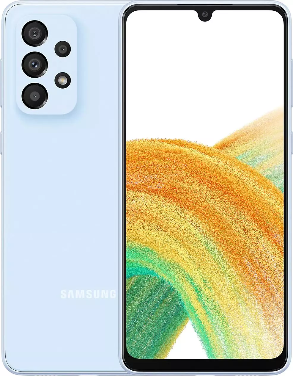 Смартфон Samsung SM-A336E Galaxy A33 5G 128Gb 8Gb голубой моноблок 3G 4G  2Sim 6.4