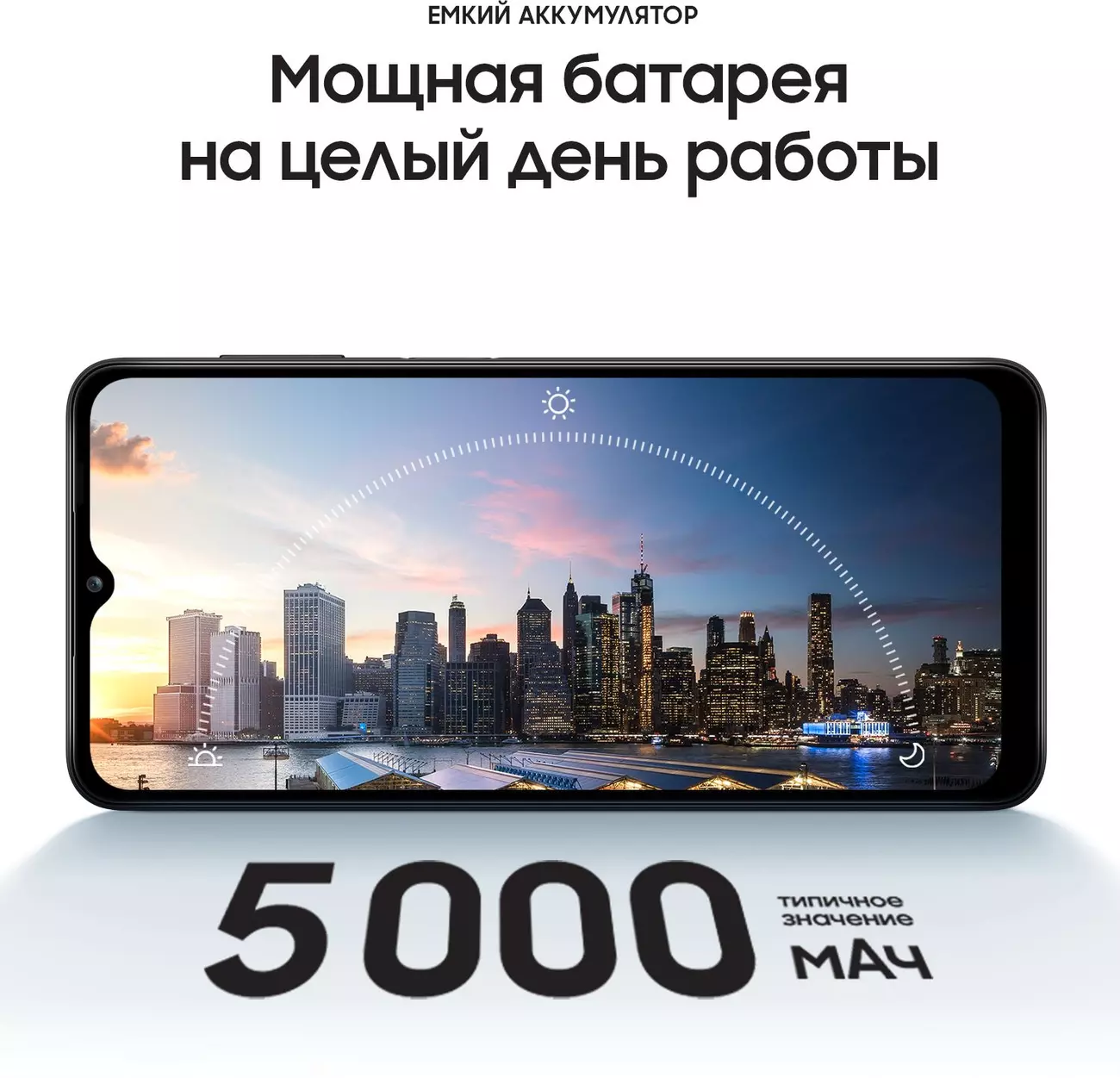 Смартфон Samsung SM-A127F Galaxy A12 64Gb 4Gb черный моноблок 3G 4G 2Sim  6.5