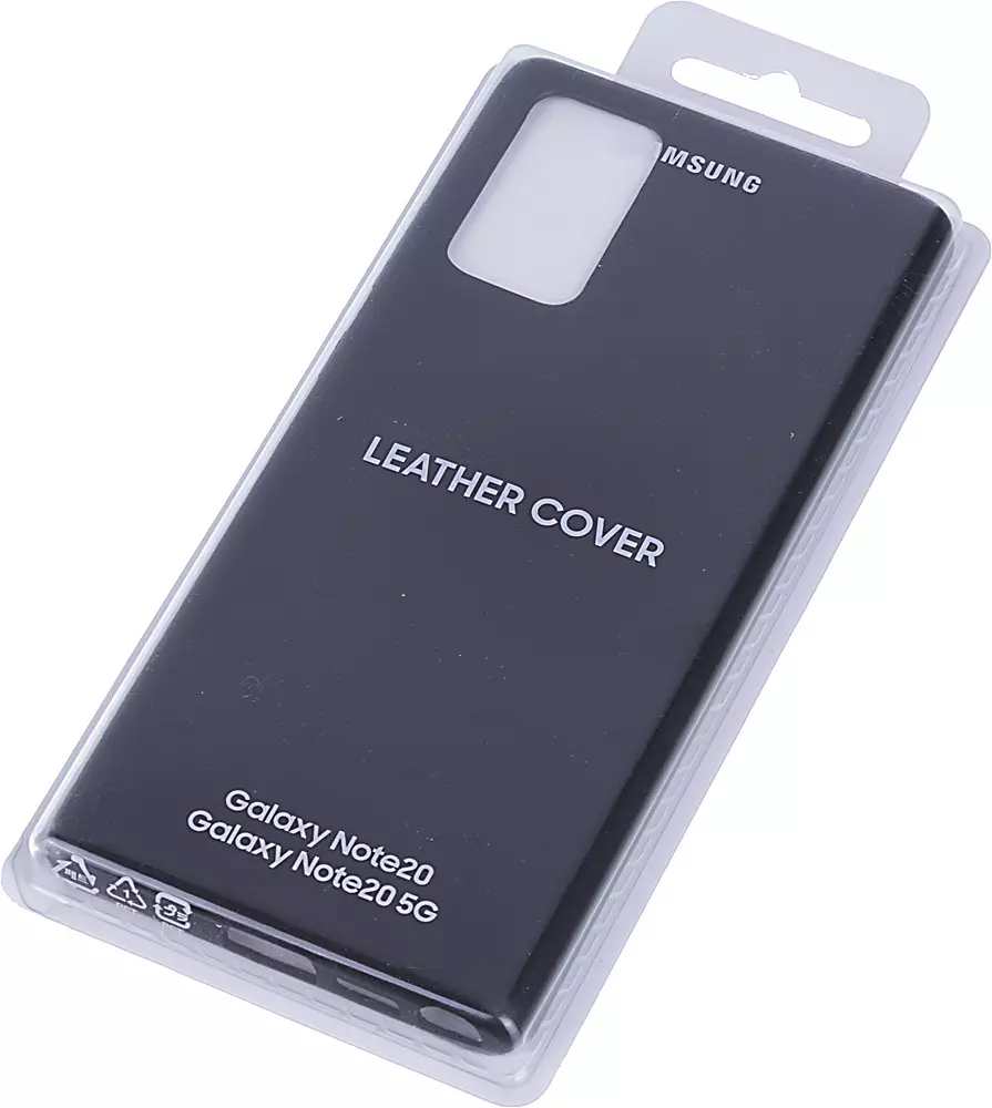 Чехол (клип-кейс) Samsung для Samsung Galaxy Note 20 Leather Cover черный  (EF-VN980LBEGRU) | НИКС Екатеринбург