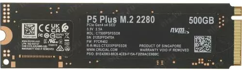 SSD Crucial P5 Plus <CT500P5SSD8> (500 Гб, M.2, M.2 PCI-E, Gen4 x4