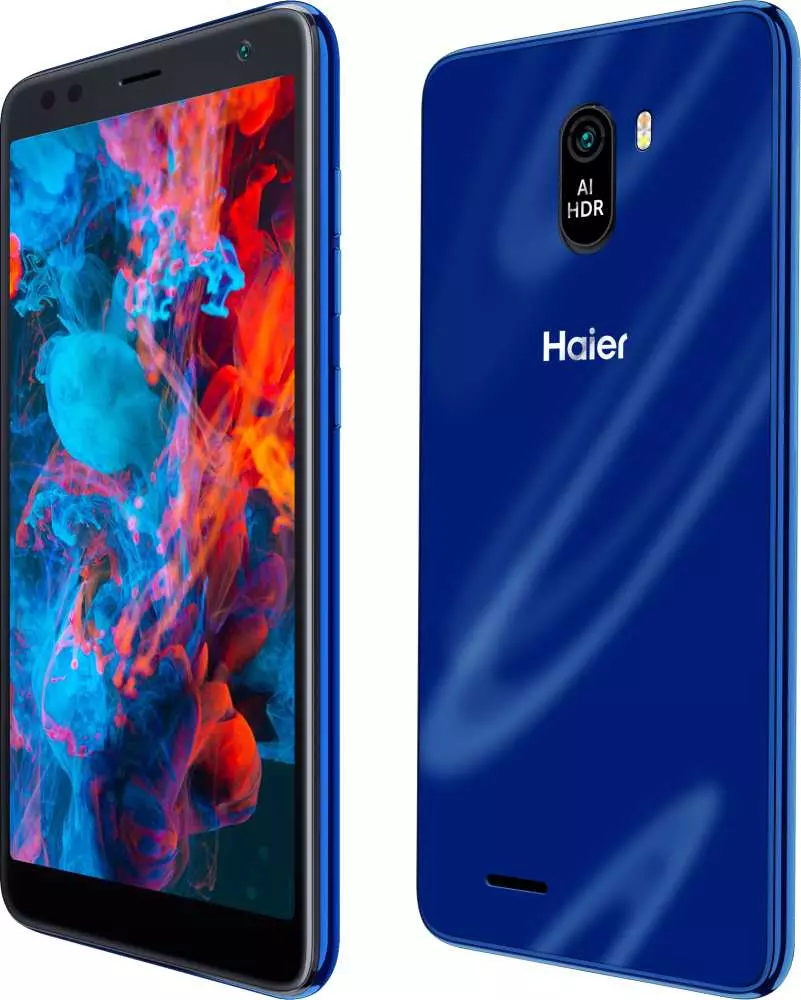 Смартфон Haier S5 Silk 16Gb 2Gb синий моноблок 3G 4G 2Sim 5.5