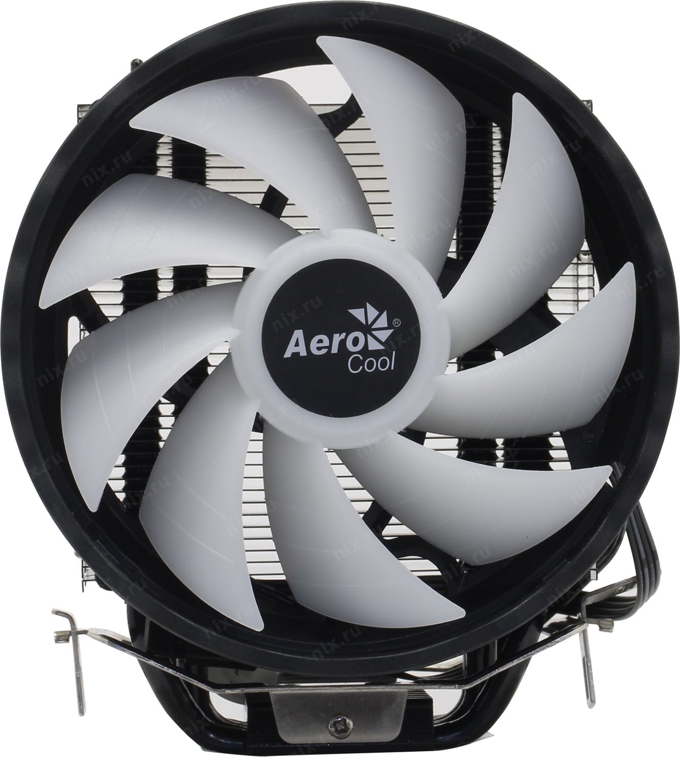 Охладитель Aerocool Rave 4 ARGB (4пин, 775/115x/1200/1700/AM5-FM1, 18-27дБ,  900-1800об/мин, Al+тепл.трубки) | НИКС Екатеринбург