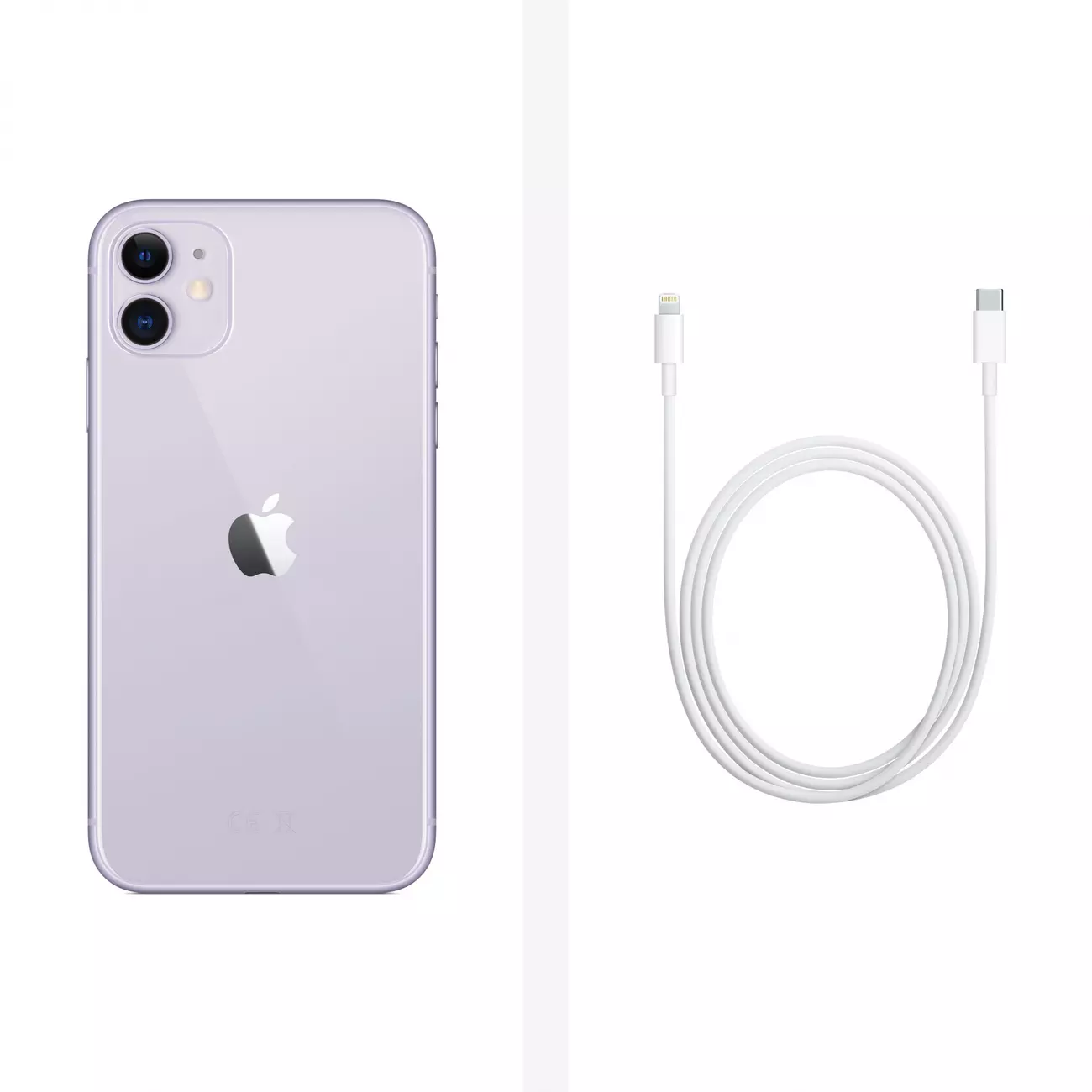 Смартфон Apple A2221 iPhone 11 128Gb 4Gb фиолетовый моноблок 3G 4G 2Sim  6.1