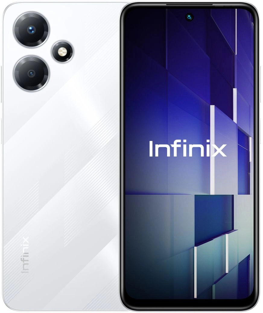 Смартфон Infinix X6835B Hot 30 Play 128Gb 8Gb белый моноблок 3G 4G 2Sim  6.82