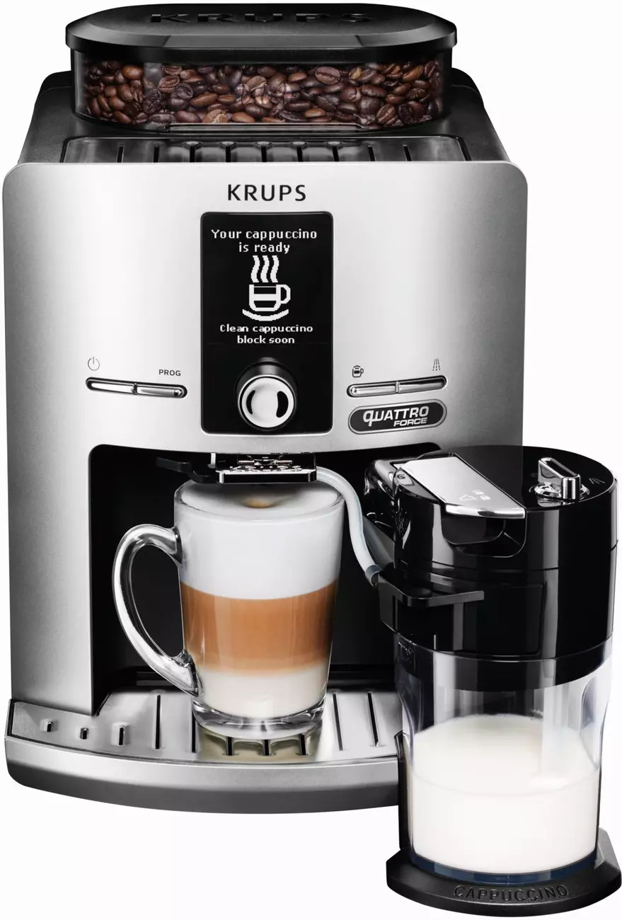 Кофемашина Krups Espresseria EA82FE10 1450Вт серебристый <8000035747> |  НИКС Екатеринбург