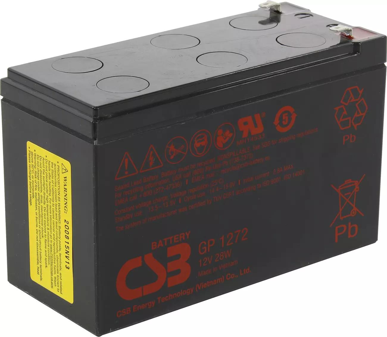 Gp1272 12v. CSB GP 1272 (28w). CSB GP 1272 (28w) f2. Аккумуляторная батарея CSB GP gp1272 f2 (28w), 12v, 7.2Ah. Аккумулятор CSB GP 1272 (28w).