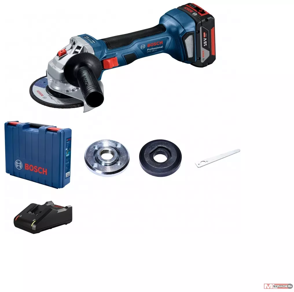 Шлифовальная машина Bosch GWS 180-LI Акк. УШМ [06019H90R1] ( 18 В,11 000  об/мин, 2,2 кг ) | НИКС Екатеринбург