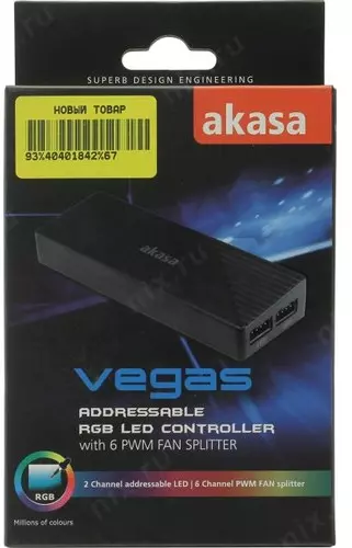 Контроллер Akasa <AK-MX246> Addressable RGB LED Controller | НИКС Екатеринбург