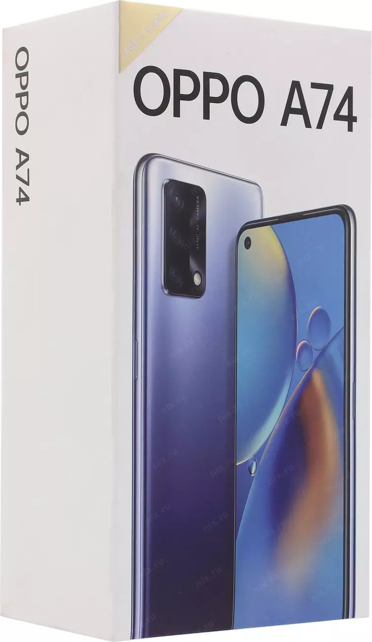 Смартфон OPPO A74 CPH2219 4/128Gb Blue (2.3GHz, 4GB, 6.43