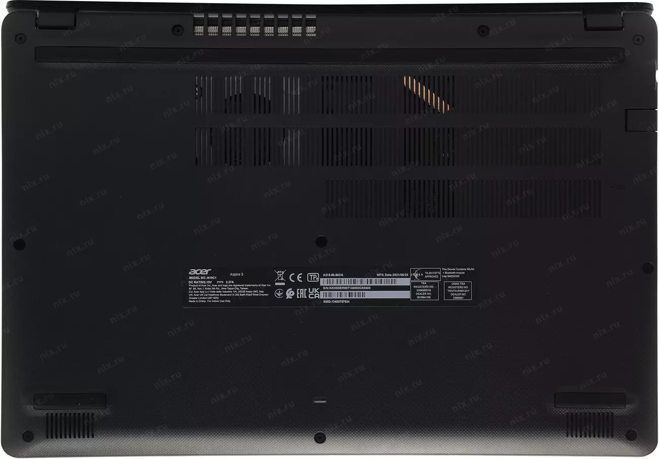 Ноутбук Acer Aspire A315-56-56CG <NX.HS5ER.007> i5  1035G1/8/1Tb/WiFi/BT/noOS/15.6