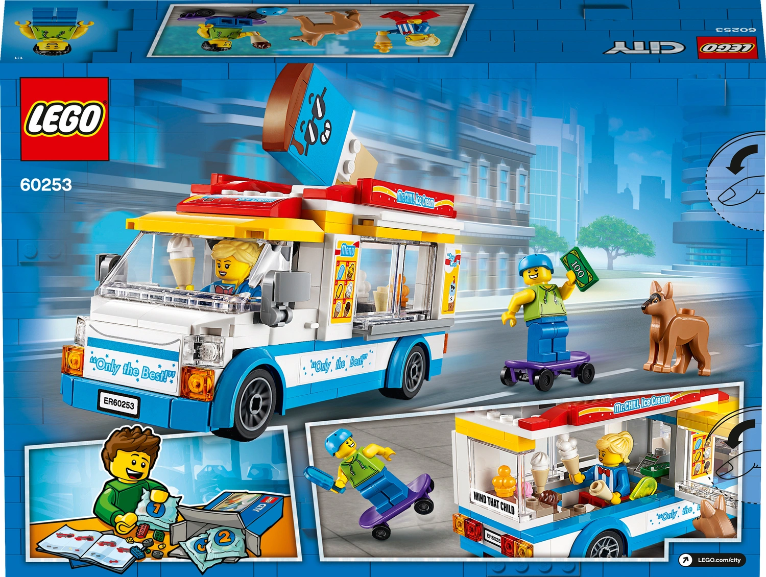 Конструктор Lego City Great Vehicles Ice-Cream Truck (элем.:200) пластик  (5+) (60253) | НИКС Екатеринбург