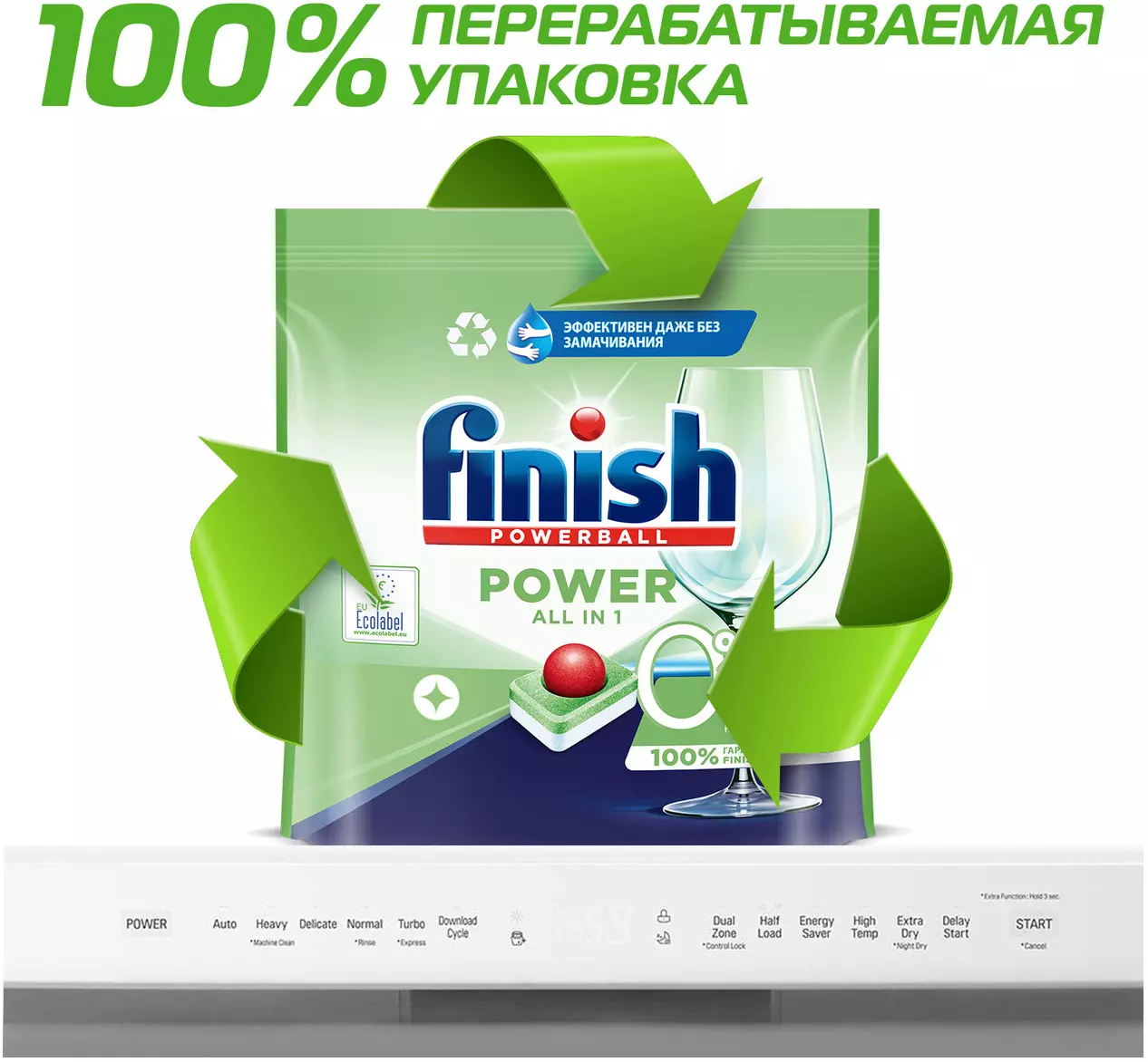 Таблетки Finish Power All in 1 (упак.:46шт) (3190520) для посудомоечных  машин | НИКС Екатеринбург