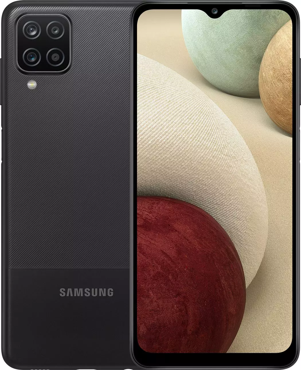 Смартфон Samsung SM-A127F Galaxy A12 64Gb 4Gb черный моноблок 3G 4G 2Sim  6.5