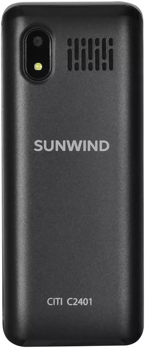 Мобильный телефон SunWind C2401 CITI 32Mb черный моноблок 2Sim 2.4