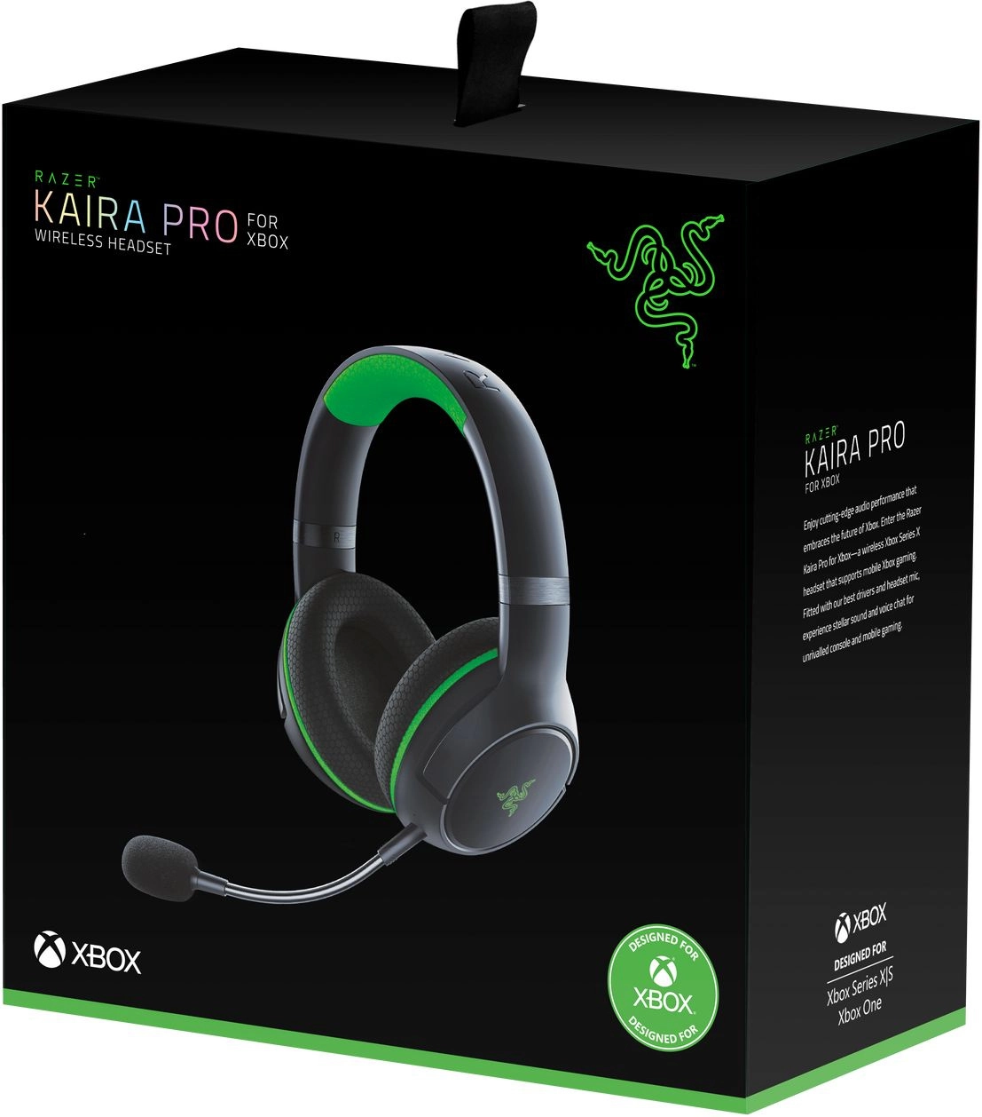 Беспроводная гарнитура Razer Kaira Pro черный/зеленый для: Xbox Series  X/One (RZ04-03470100-R3M1) | НИКС Екатеринбург