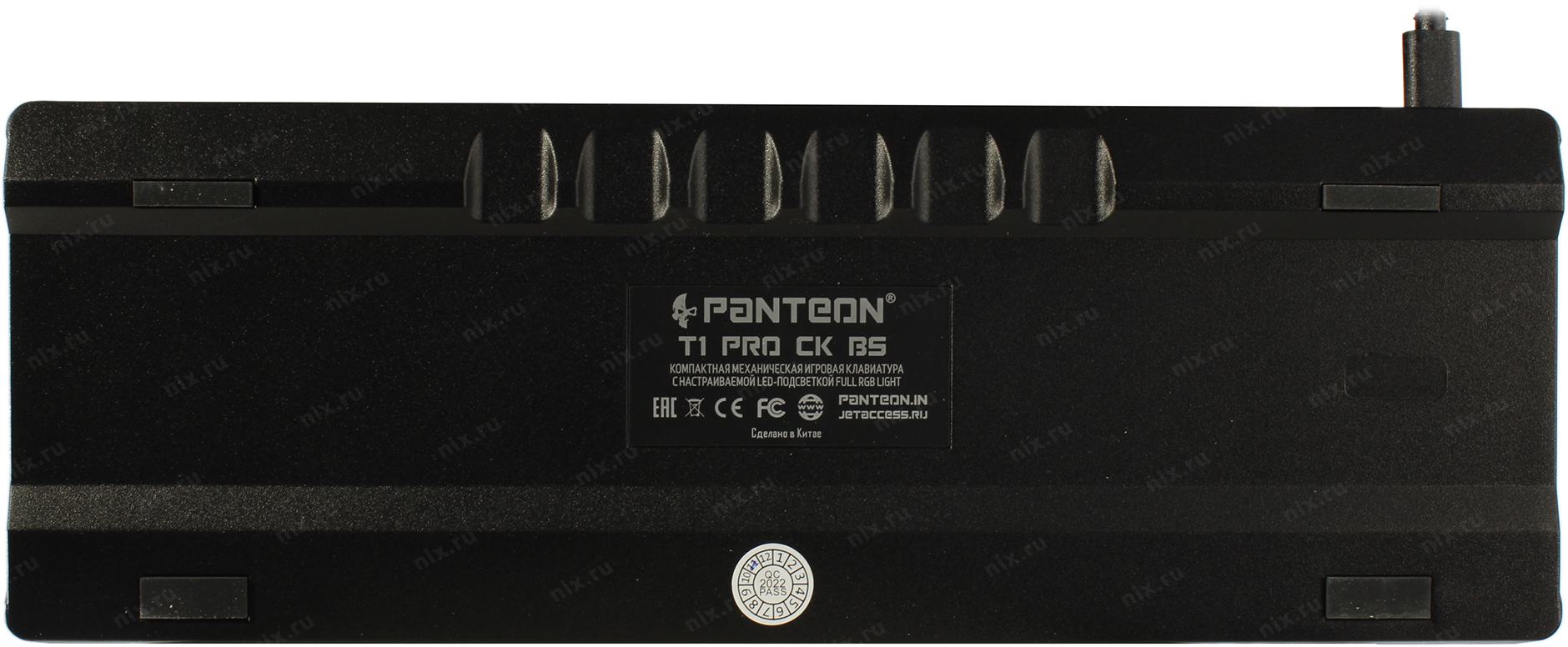 Клавиатура игровая Panteon T1 PRO CK BS Black <USB> 64КЛ, подсветка клавиш  | НИКС Екатеринбург