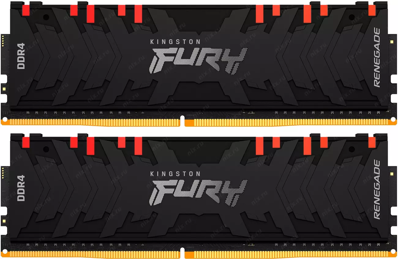 Модуль памяти FURY 64GB DDR4-3600 KF436C18RBAK2/64,CL18, 1.35V K2*64GB RGB  XMP KINGSTON | НИКС Екатеринбург